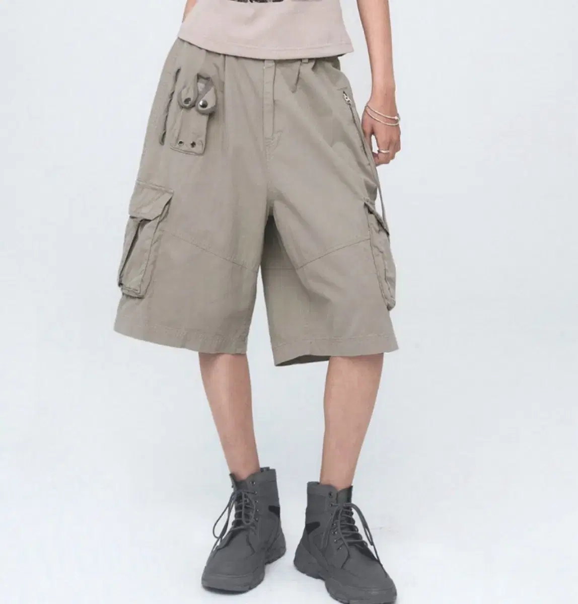 Nache 나체 WASHING CARGO HALF PANTS 빈티지 카고